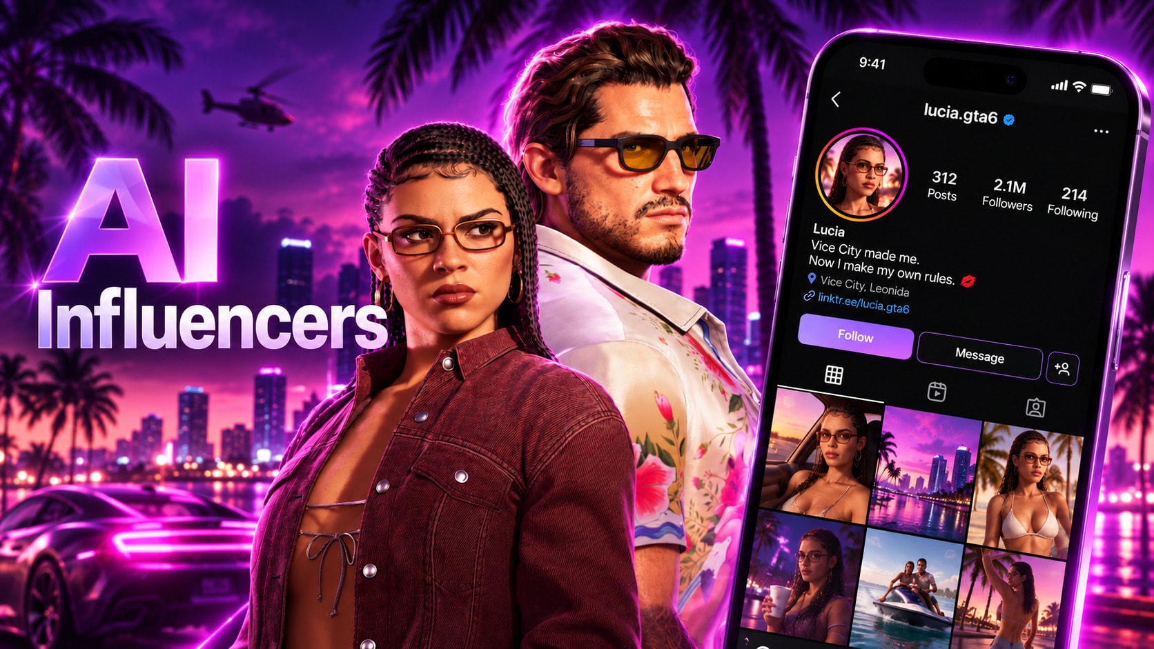 AI Influencers path art